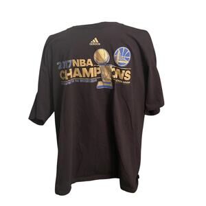 Golden State Warriors Champions Black T-Shirt Mens XL 2017 Adidas‎ NBA